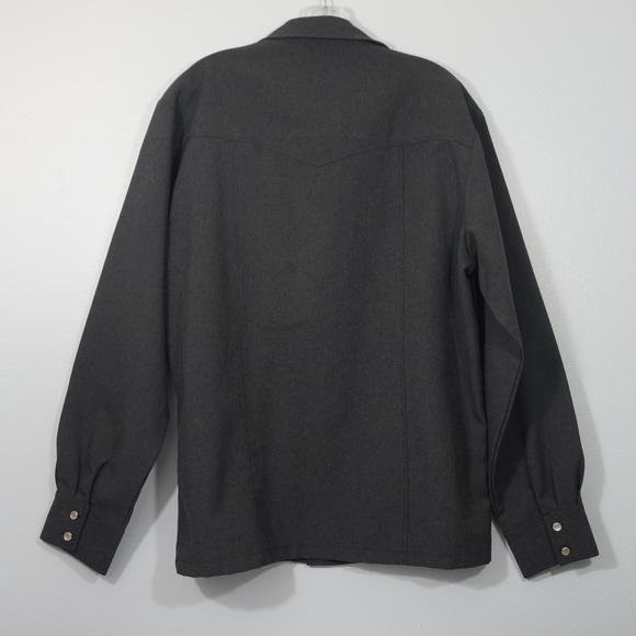 Phillipe Marcel Long Sleeve Pearl Button Shirt Large - Picture 5 of 8